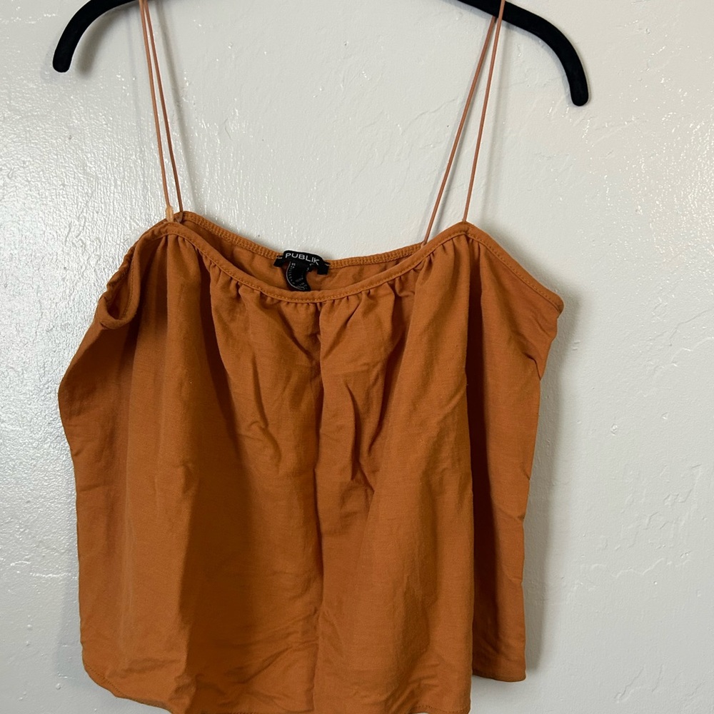 Orange Spaghetti Strap Top